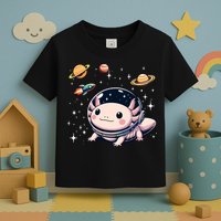 Axolotl Kawaii Cute Axolotls Astronaut Planets Space Toddler T-Shirt