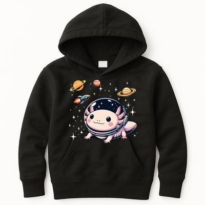 Axolotl Kawaii Cute Axolotls Astronaut Planets Space Kids Hoodie
