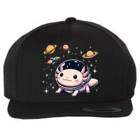 Axolotl Kawaii Cute Axolotls Astronaut Planets Space Wool Snapback Cap