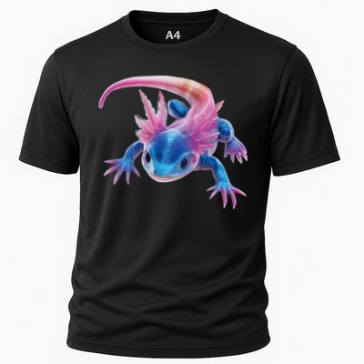Axolotl Kawaii Cute Graphic Cooling Performance Crew T-Shirt