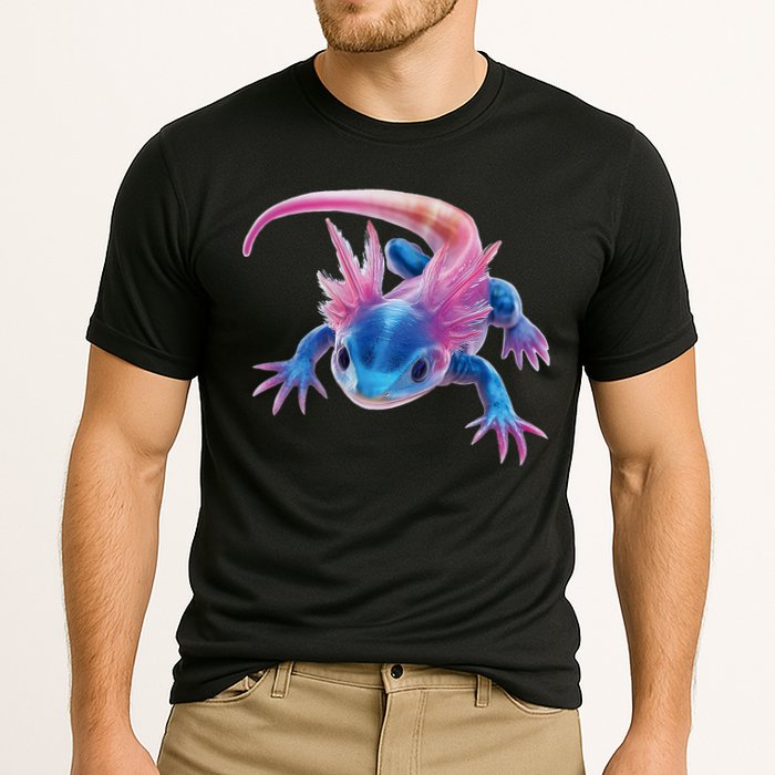 Axolotl Kawaii Cute Graphic Cooling Performance Crew T-Shirt