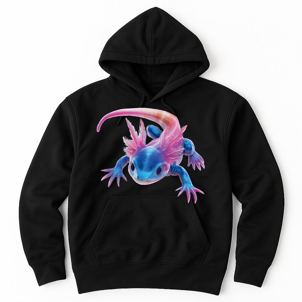 Axolotl Kawaii Cute Graphic Hoodie