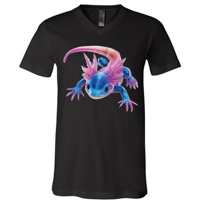 Axolotl Kawaii Cute Graphic V-Neck T-Shirt