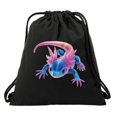Axolotl Kawaii Cute Graphic Drawstring Bag