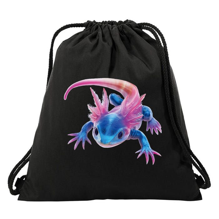 Axolotl Kawaii Cute Graphic Drawstring Bag