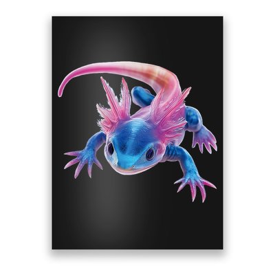 Axolotl Kawaii Cute Graphic Poster