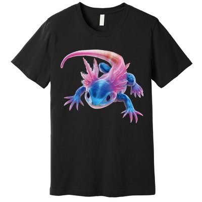 Axolotl Kawaii Cute Graphic Premium T-Shirt