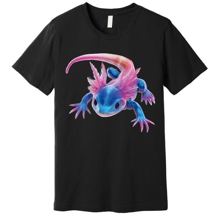 Axolotl Kawaii Cute Graphic Premium T-Shirt
