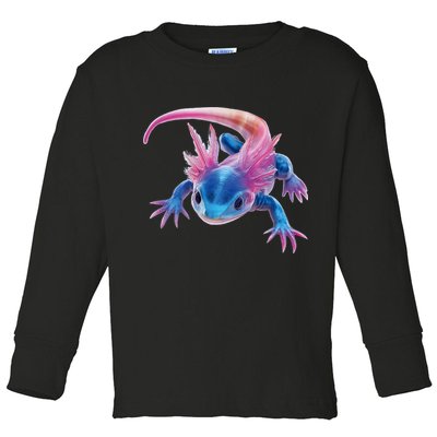 Axolotl Kawaii Cute Graphic Toddler Long Sleeve Shirt