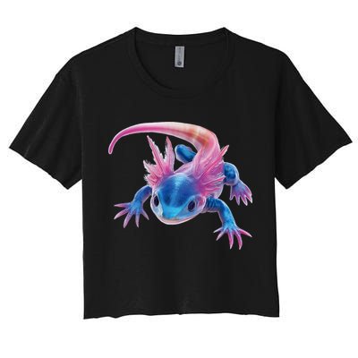 Axolotl Kawaii Cute Graphic Women's Crop Top Tee
