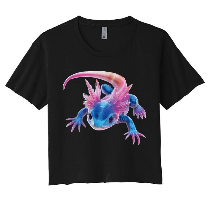 Axolotl Kawaii Cute Graphic Women's Crop Top Tee