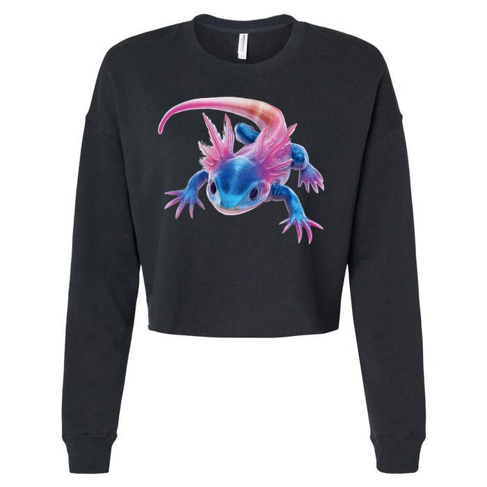 Axolotl Kawaii Cute Graphic Cropped Pullover Crew