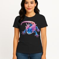 Axolotl Kawaii Cute Graphic Womens T-Shirt