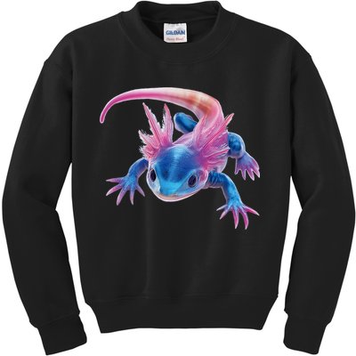 Axolotl Kawaii Cute Graphic Kids Sweatshirt
