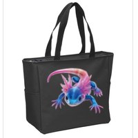 Axolotl Kawaii Cute Graphic Zip Tote Bag