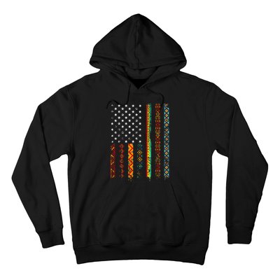 African Kente Cloth Shirts American Flag Hoodie