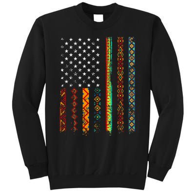 African Kente Cloth Shirts American Flag Sweatshirt