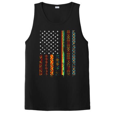 African Kente Cloth Shirts American Flag PosiCharge Competitor Tank