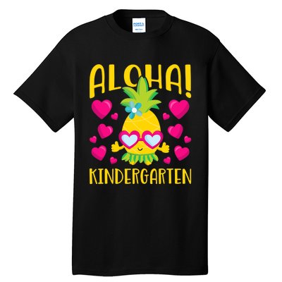 Aloha Kindergarten Cute Pineapple Student Teacher Tall T-Shirt