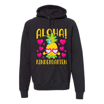 Aloha Kindergarten Cute Pineapple Student Teacher Premium Hoodie