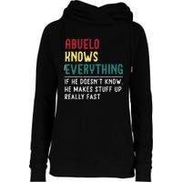 Abuelo Know Everything Fathers Day For Funny Abuelo Womens Funnel Neck Pullover Hood