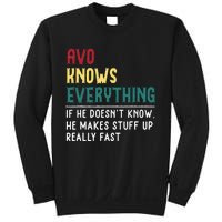 Avo Know Everything Fathers Day For Funny Grandpa Avo Sweatshirt