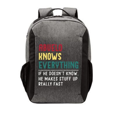 Abuelo Know Everything Fathers Day For Funny Abuelo Vector Backpack