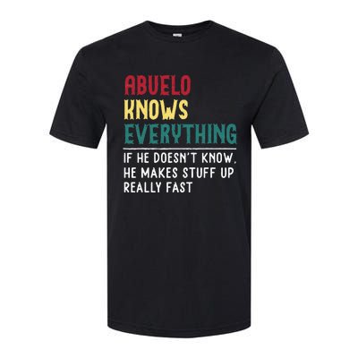 Abuelo Know Everything Fathers Day For Funny Abuelo Softstyle® CVC T-Shirt