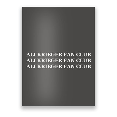 Ali Krieger Fan Club Poster