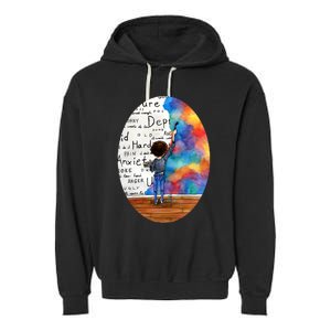 Always Keep Fighting Watercolor Painting (2015) Revamp Garment-Dyed Fleece Hoodie