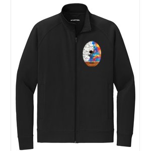 Always Keep Fighting Watercolor Painting (2015) Revamp Stretch Full-Zip Cadet Jacket