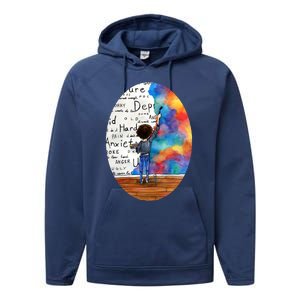 Always Keep Fighting Watercolor Painting (2015) Revamp Performance Fleece Hoodie