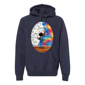 Always Keep Fighting Watercolor Painting (2015) Revamp Premium Hoodie