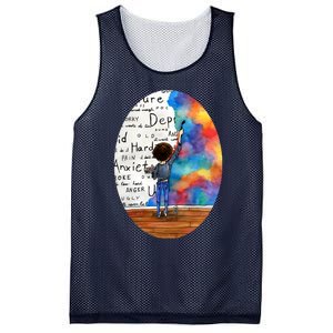 Always Keep Fighting Watercolor Painting (2015) Revamp Mesh Reversible Basketball Jersey Tank