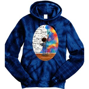 Always Keep Fighting Watercolor Painting (2015) Revamp Tie Dye Hoodie