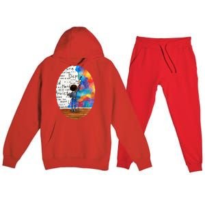 Always Keep Fighting Watercolor Painting (2015) Revamp Premium Hooded Sweatsuit Set