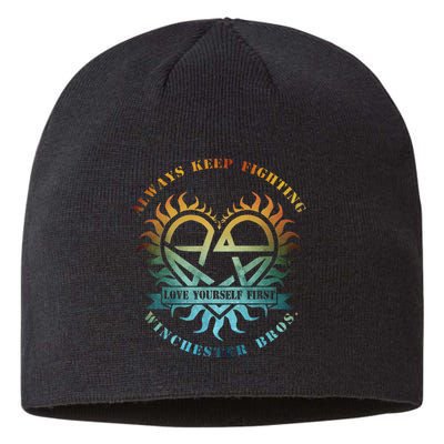 Always Keep Fighting Winchester Bros Love Yourself Sustainable Beanie