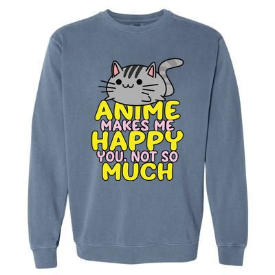 Anime Kawaii Funny Manga Otaku Weeb Senpai Gift Garment-Dyed Sweatshirt