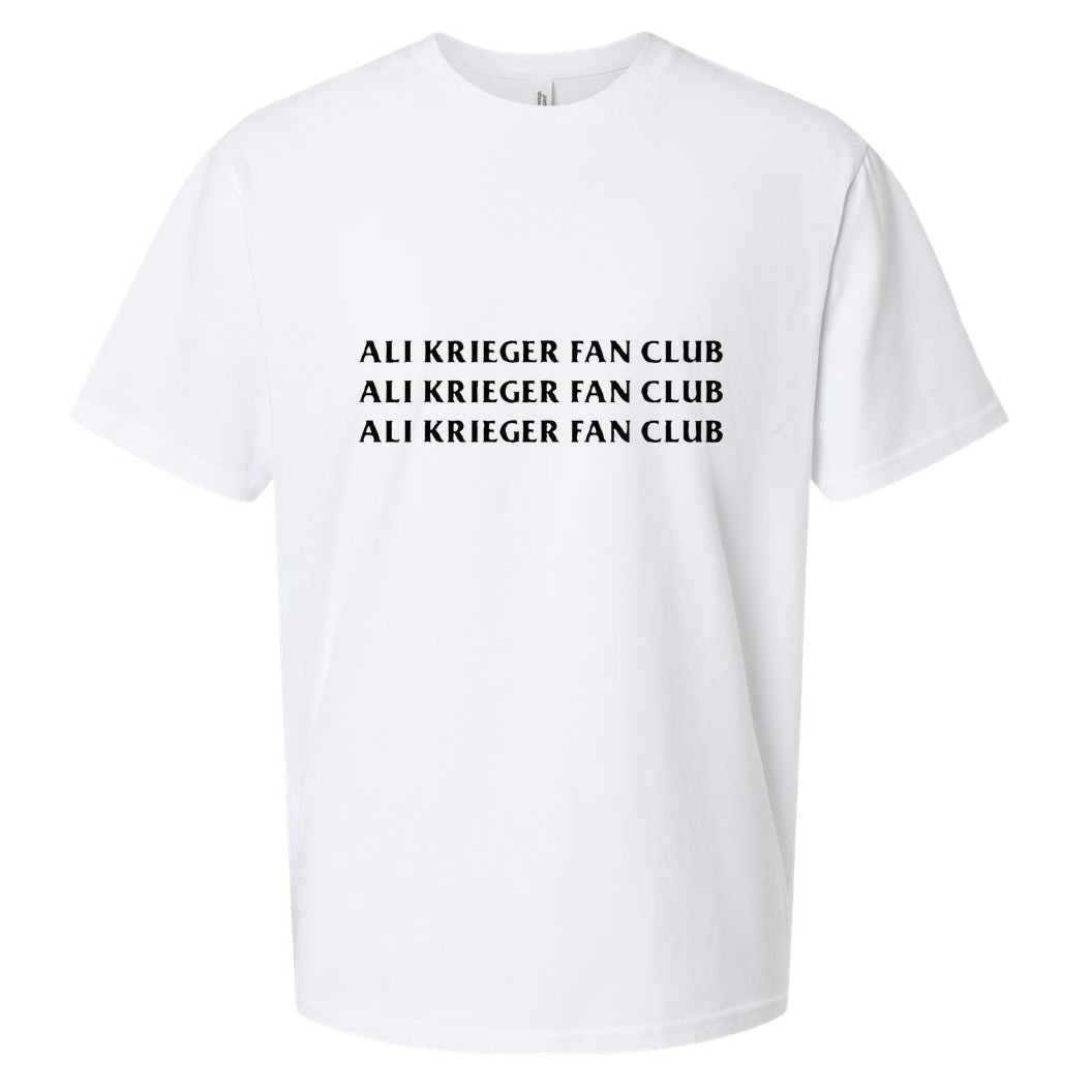 ali krieger fan club Sueded Cloud Jersey T-Shirt