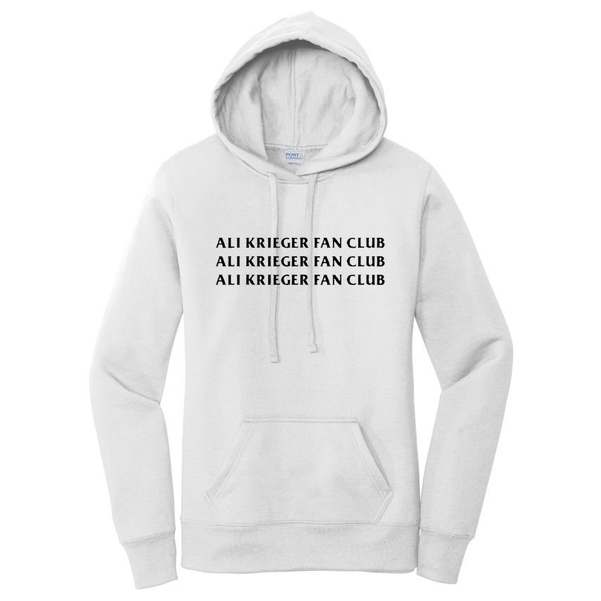 ali krieger fan club Women's Pullover Hoodie