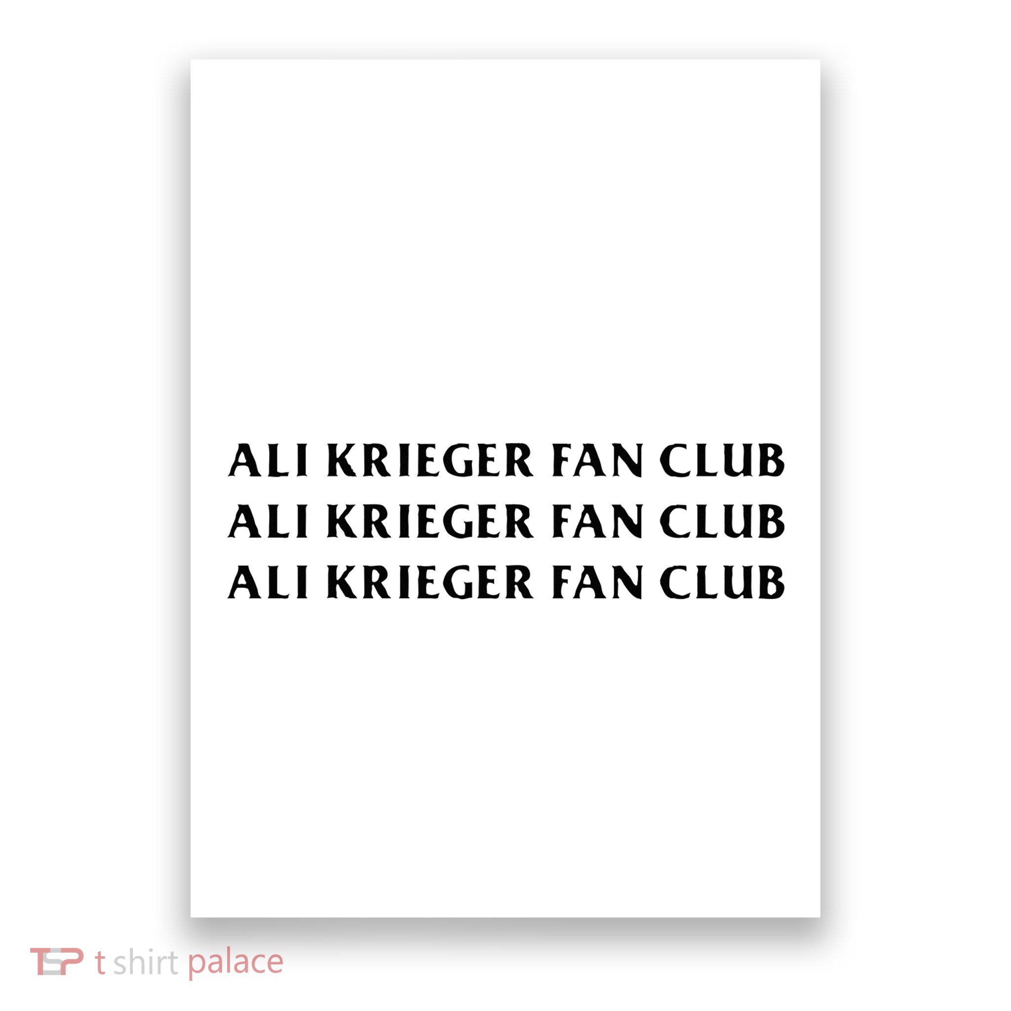 ali krieger fan club Poster