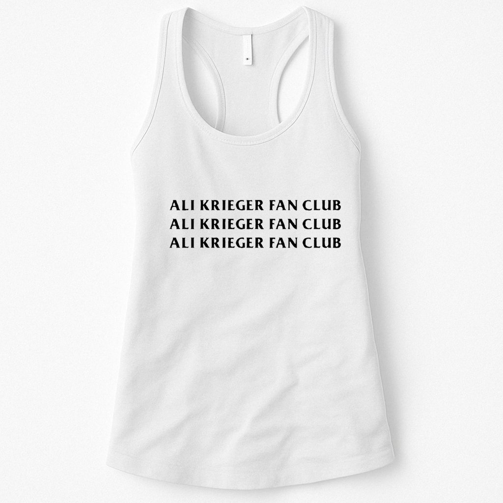 ali krieger fan club Womens Tank Top