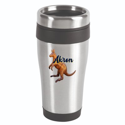 Akron Kangaroo Fun Retro Zips 16oz Travel Tumbler