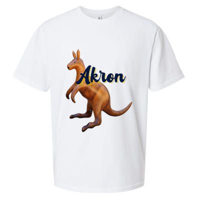 Akron Kangaroo Fun Retro Zips Sueded Cloud Jersey T-Shirt