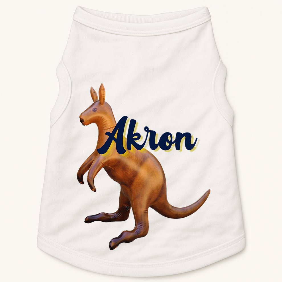 Akron Kangaroo Fun Retro Zips Doggie Tank