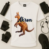 Akron Kangaroo Fun Retro Zips Performance Shirt