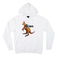 Akron Kangaroo Fun Retro Zips Hoodie