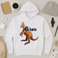 Akron Kangaroo Fun Retro Zips Hoodie