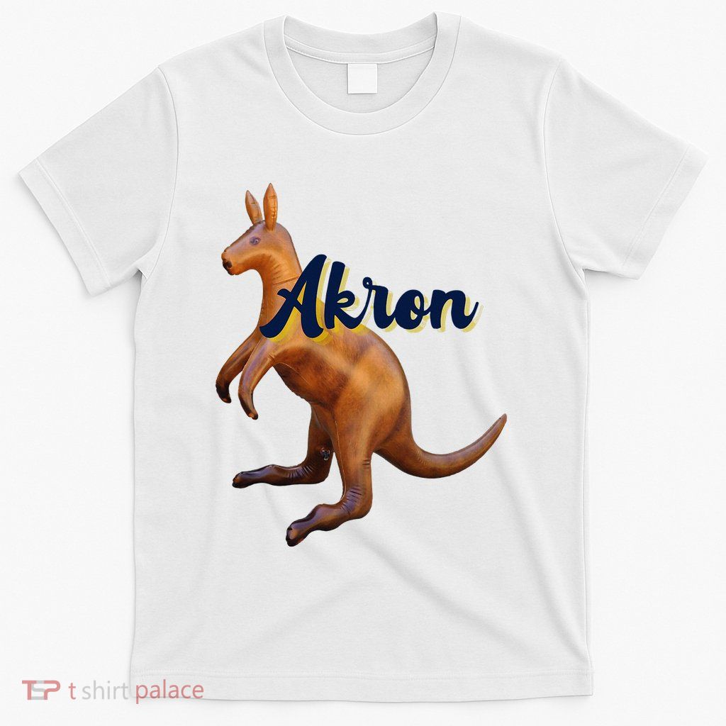 Akron Kangaroo Fun Retro Zips T-Shirt
