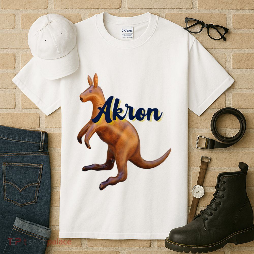 Akron Kangaroo Fun Retro Zips Tall T-Shirt